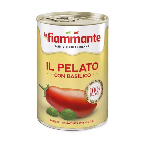 Томаты очищенные пелати с базиликом Fiammante, 400 г