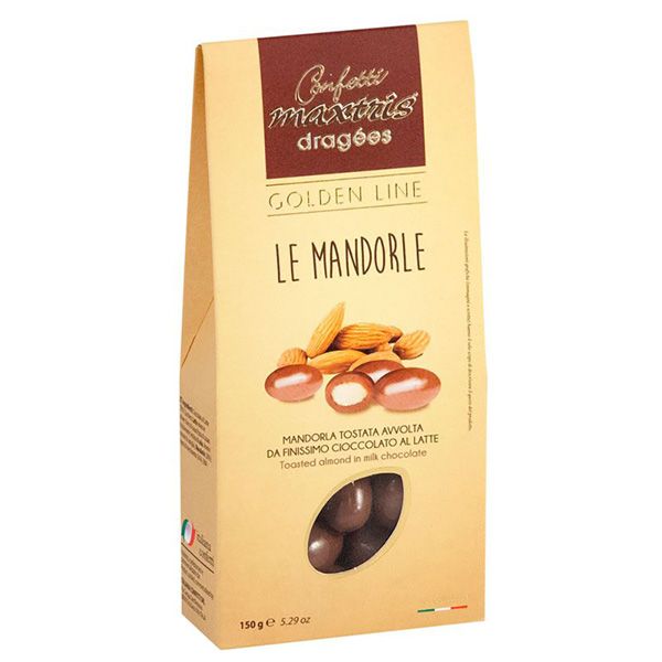 Миндаль в молочном шоколаде, Maxtris, Golden Line, 150 г