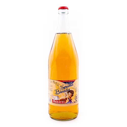 Лимонад SPUMA BIONDA (светлый) Paoletti 1 л (ст/бут)