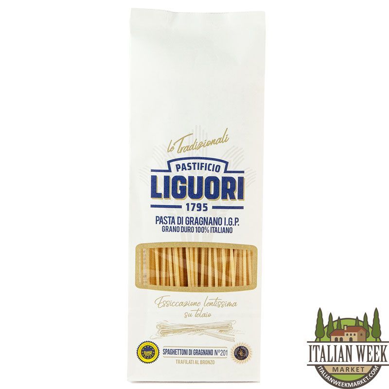 Спагеттони №201 IGP Liguori (бумажный пакет), 500 г