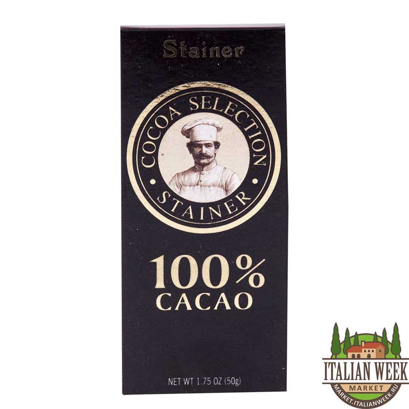 Темный шоколад 100% какао 3151 Stainer 50 г