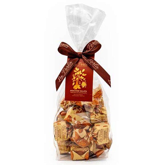 Конфеты Трюфель из белого шоколада с соленым арахисом, La Perla, 200 г (пл/пак)