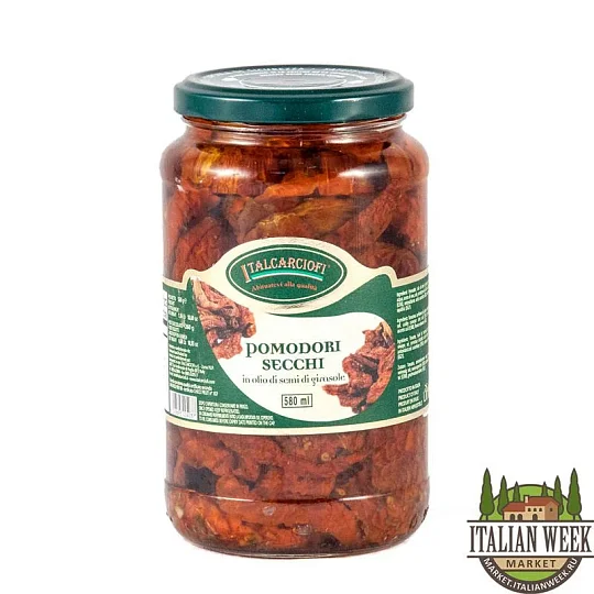 Томаты вяленые в масле Italcarciofi, 580 мл