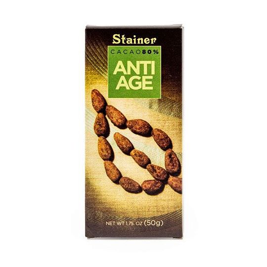 Шоколад горький Anti age (Анти возраст) 3113, 80% какао, Stainer 50 г