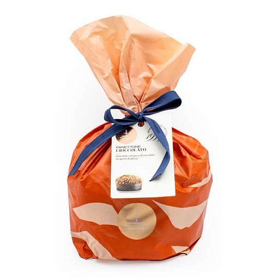 Панеттоне с каплями шоколада, покрытый шоколадом Fiasconaro, 500 г (бум/уп)