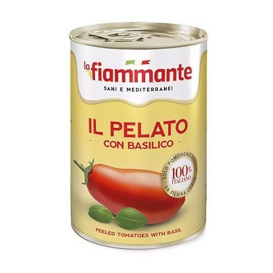Томаты очищенные пелати с базиликом Fiammante, 400 г