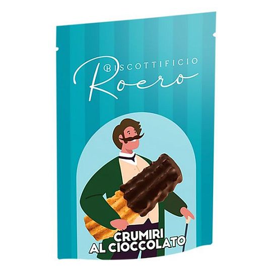 Печенье с кукурузной мукой в шоколаде CRUMIRI AL CIOCCOLATO Roero, 170 г (бум/пак)