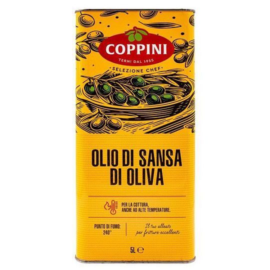 Масло оливковое для жарки Санса Coppini, канистра, 5 л