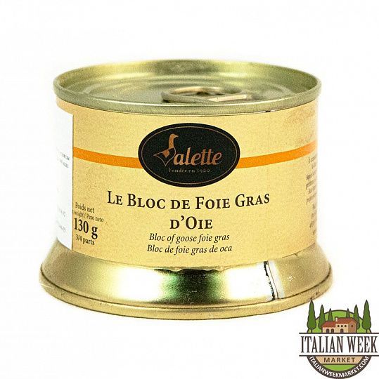 Фуа-гра гусиная, блок 130 г, Valette  (железная банка)