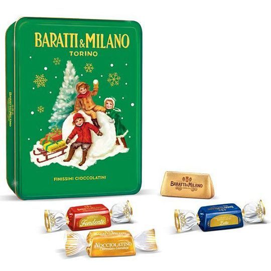 Шоколадное ассорти 4785 BARATTI&MILANO, 4 вкуса,  300 г (жест/кор)