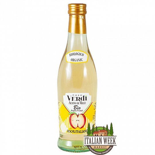 Уксус яблочный БИО Casa Verdi, Aretino 500 мл