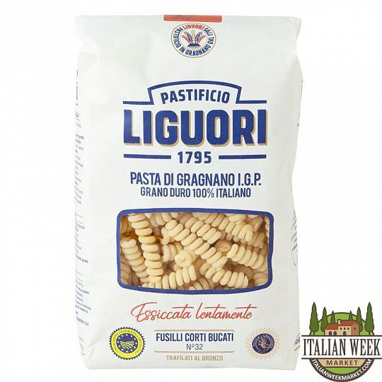 Фузилли корти букати №32 IGP, Liguori, 500 г