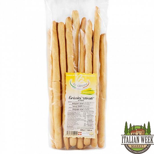 Гриссини с кукурузной мукой STIRATI TD Grissini, 200 г