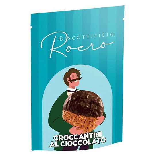 Печенье хрустящее из фундука в шоколаде CROCCANTINI AL CIOCCOLATO Roero, 150 г (бум/пак)