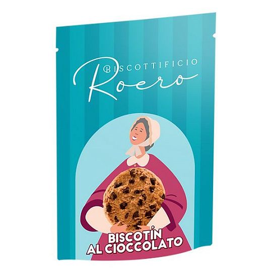 Печенье с шоколадными каплями BISCOTIN AL CIOCCOLATO Roero, 170 г (бум/пак)