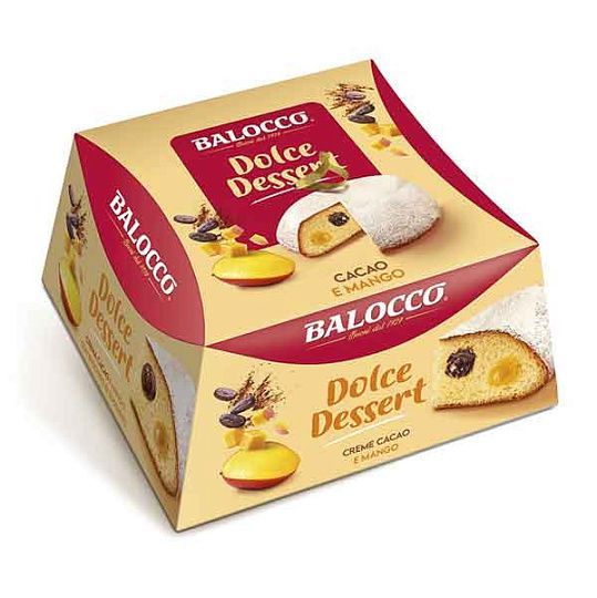 Десерт (кекс) крем какао и манго Balocco, 650 г (карт/кор)