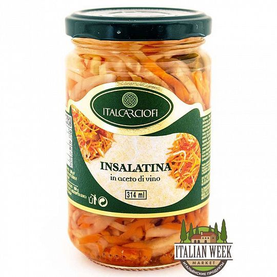 Овощной салат в винном уксусе Insalatina, Italcarciofi, 314 мл