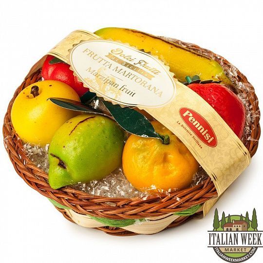 Сицилийский десерт фрутта марторана Pennisi, 200 г (в плетеной корзине)