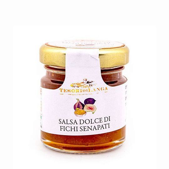 Соус сладкий из инжира с горчицей Tesori di Langa, 40 г (ст/б)