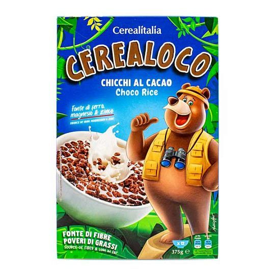 Готовый завтрак хлопья с какао CEREALOCO, Cerealitalia, 375 г