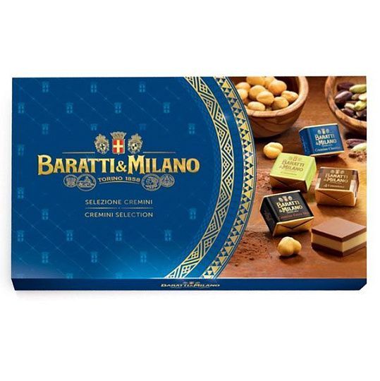 Шоколадное ассорти 4347 BARATTI&MILANO, 4 вкуса, 230 г (карт/кор)