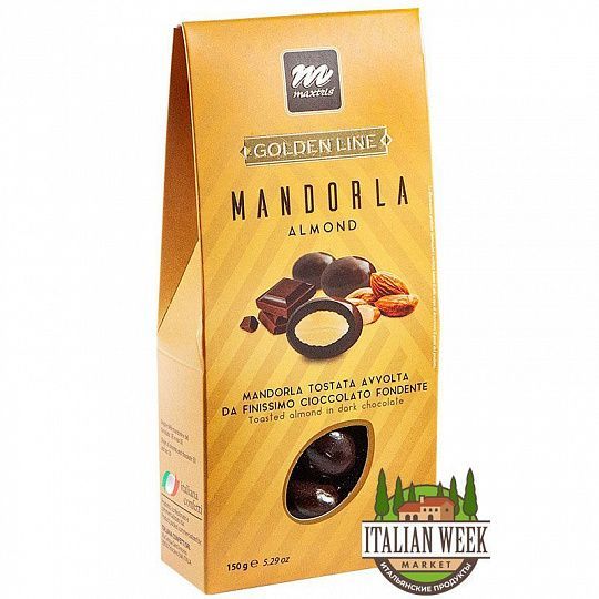 Миндаль в темном шоколаде, Maxtris, Golden Line, 150 г