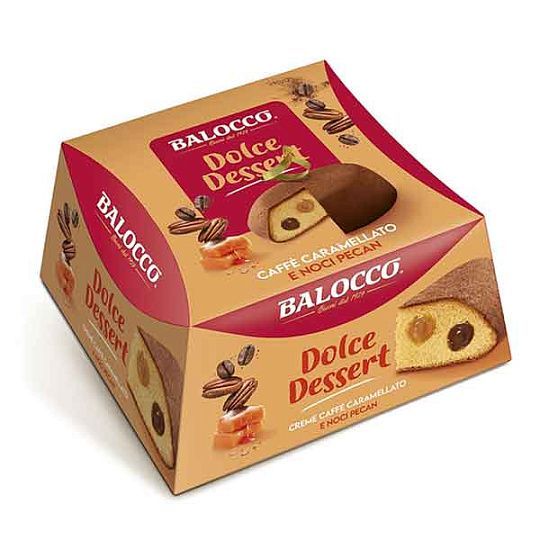 Десерт (кекс) с кремом из кофе и ореха пекан Balocco, 650 г (карт/кор)
