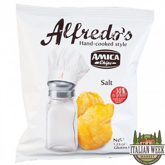 Чипсы с солью Alfredo 35 г, Amica