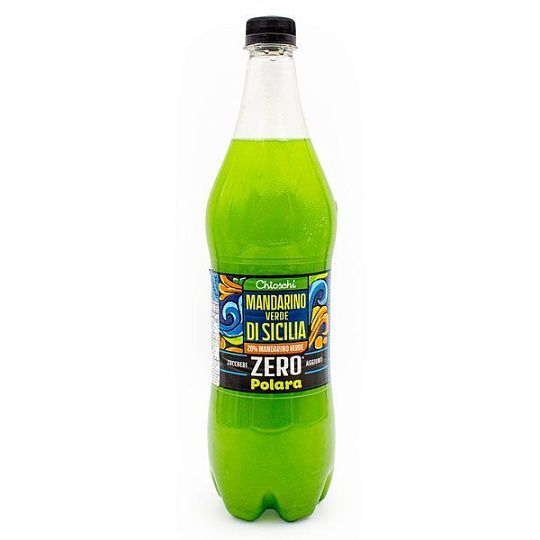 Лимонад газированный с соком зеленого манадрина из Сицилии без сахара CHIOSCHI, Polara, 950 мл (пл/бут)