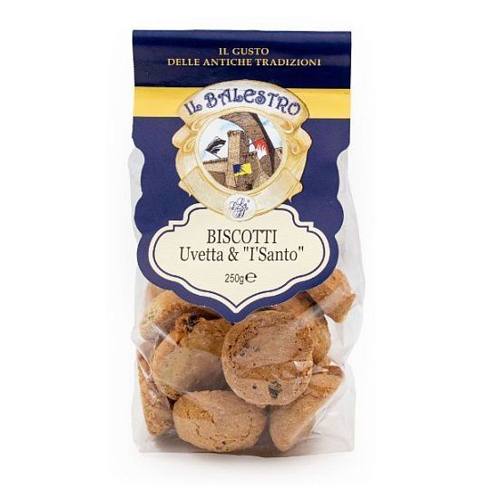 Печенье с изюмом и вином Винсанто, IL BALESTRO, 250 г (пл/пак)
