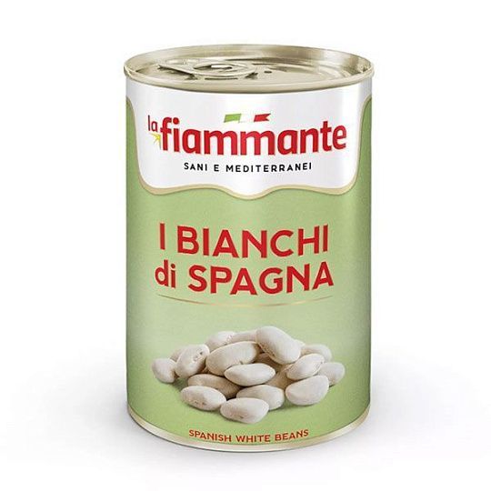 Фасоль белая испанкская LA FIAMMANTE, 400 г (ж/б)