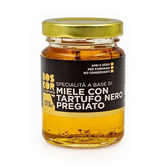 Мед акациевый с черным трюфелем BOSCOR, CALUGI, 120 г (ст/б) 