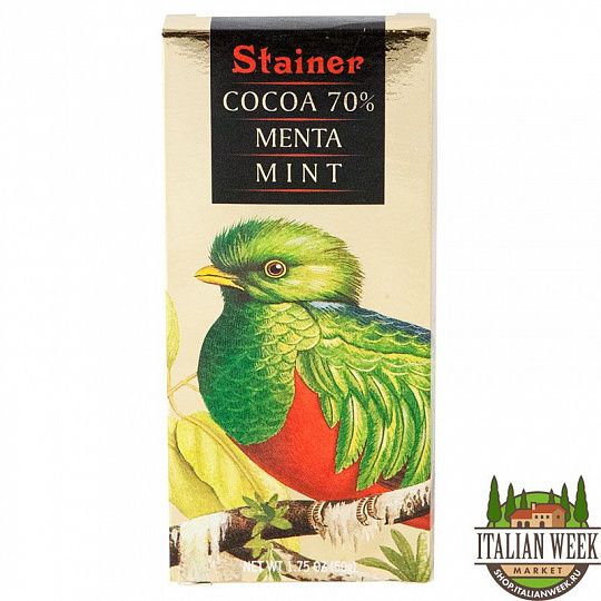 Шоколад горький с мятой Stainer 50 г