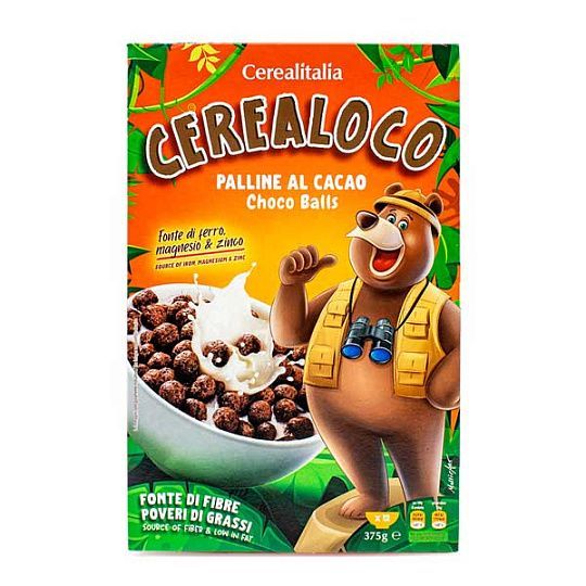 Сухой завтрак шарики с какао CEREALOCO, Cerealitalia, 375 г