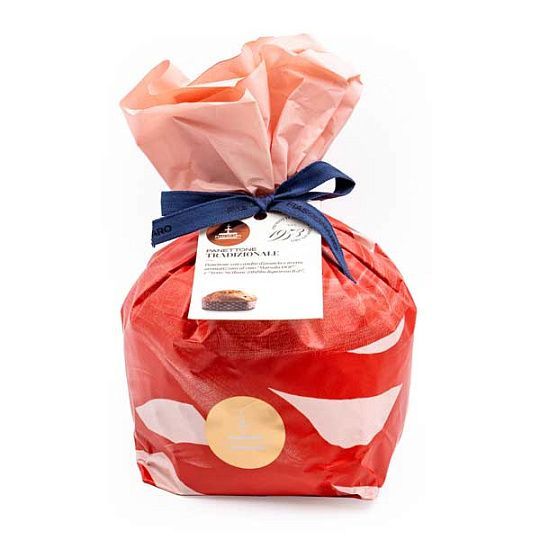 Панеттоне Традиционный ароматизированный вином Марсала DOP и Ликером Терре Сичилиане Зибиббо IGP Fiasconaro, 500 г (бум/уп)