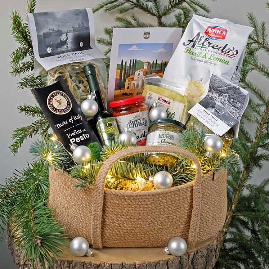 Набор подарочный Basilico - amore mio в корзине