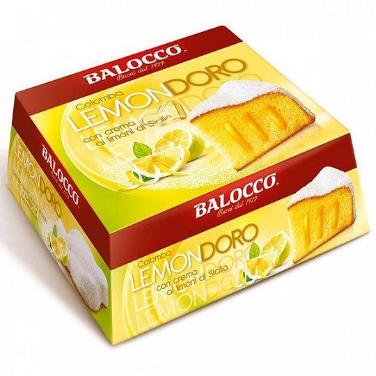 Коломба LEMONDORO с кремом из сицилийских лимонов Balocco, 750 г