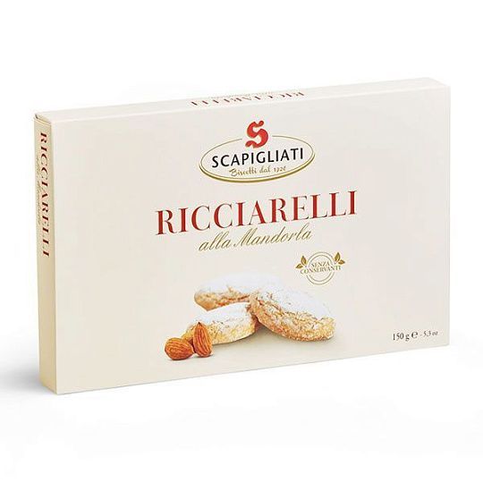 Печенье Риччарелли миндальные SCAPIGLIATI, 150 г (карт/кор)