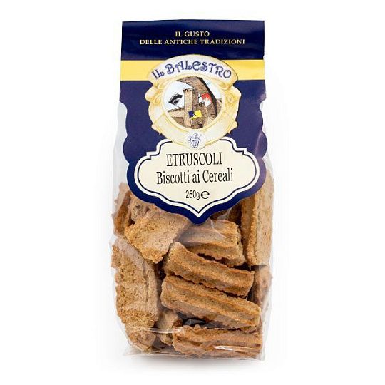 Печенье из злаков ETRUSCOLI, IL BALESTRO, 250 г (пл/пак)